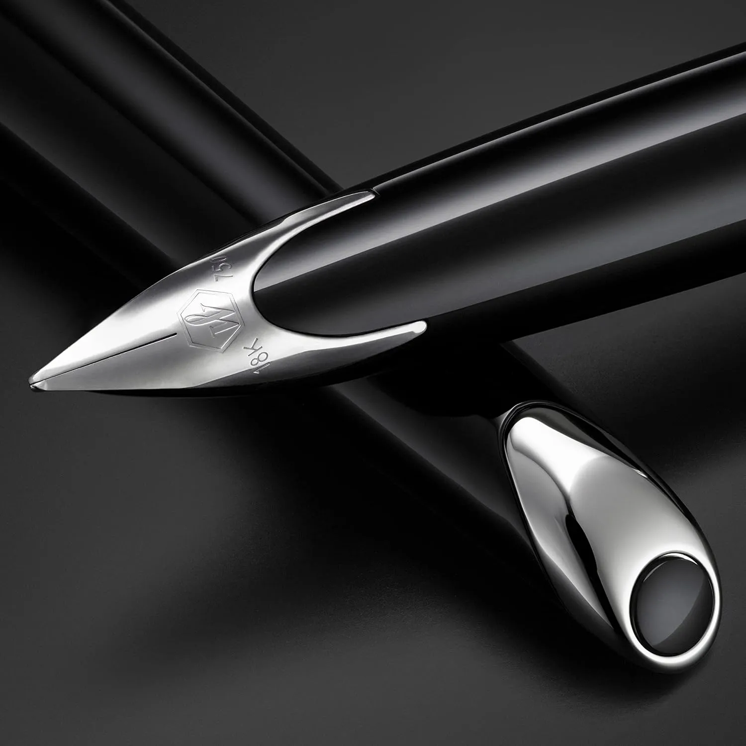 Waterman Duofold Centennial Fountain Pen, Classic Black with Gold Trim, Medium Solid Gold Nib, Black Ink and Convertor, Premium Gift Box