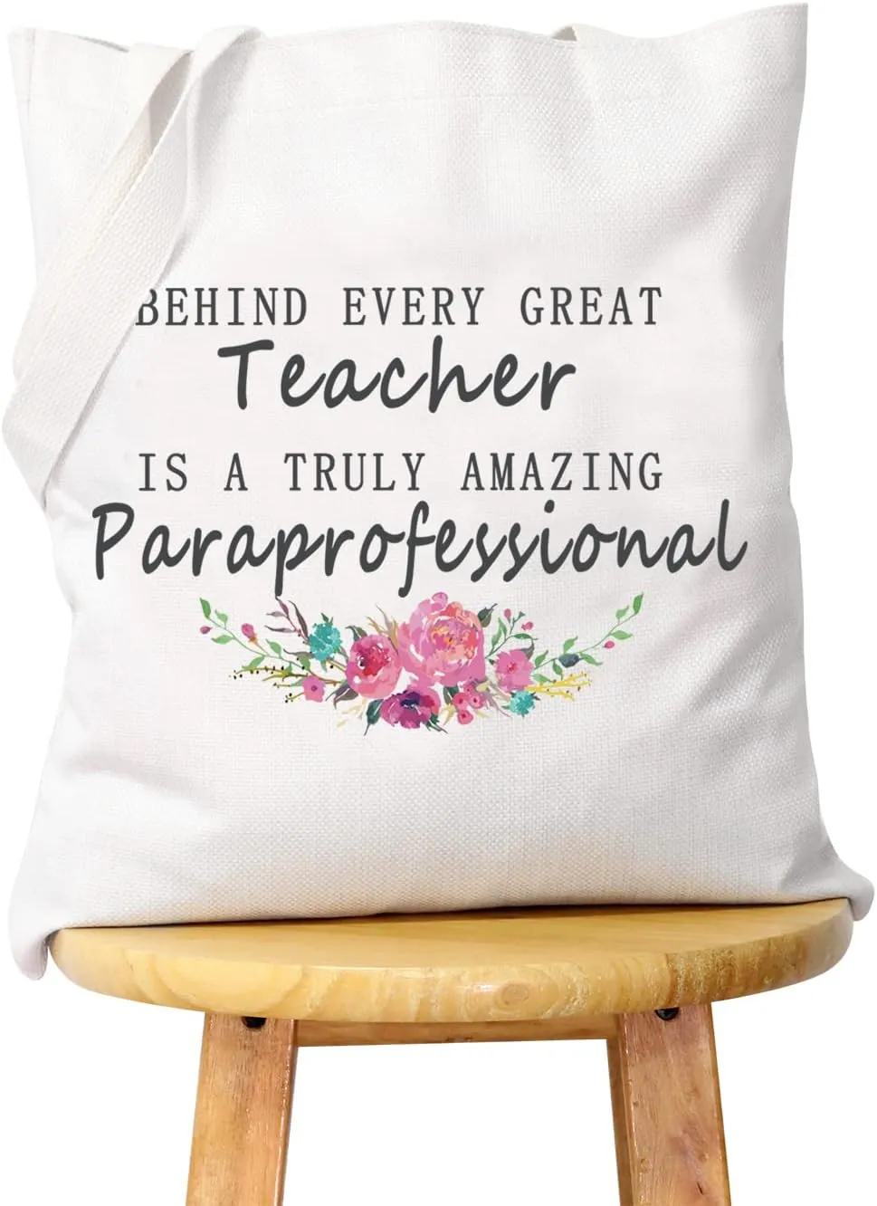 WCGXKO Paraeducator Gift Para Teacher Gift Paraprofessional Zipper Pouch Cosmetics Bag Appreciation Gift for Para (AMAZING Paraprofessional tote)