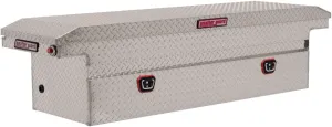 Weather Guard, 71.5in. Saddle Box, Width 72 in, Material Aluminum, Color Finish Diamond Plate Silver, Model# 121-0-03