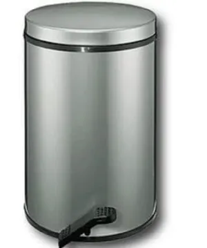 WESCO 117212-03 Pedal Bin & Plastic Liner, 3.8 gal (13 L)