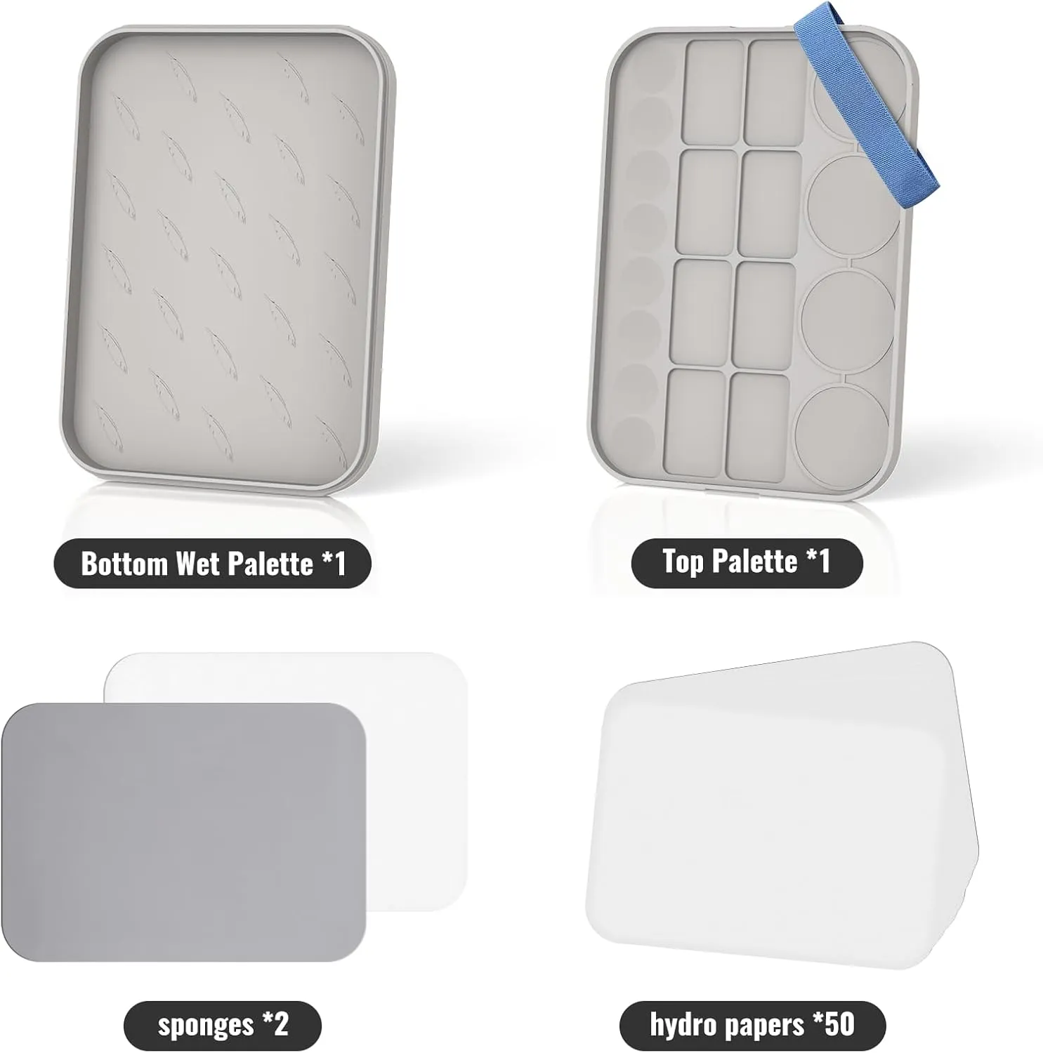 Wet Palette for Painting Miniatures - Stay Wet Acrylic Painting Palette, Lightweight Size, Provides Premium Wet Palette for Warhammer Painters, Beginners and Amateurs Alike