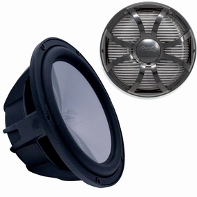 wet sounds Revo 12" Subwoofer & Grill - Black Subwoofer & Black Closed Face SW Grill - 4 Ohm