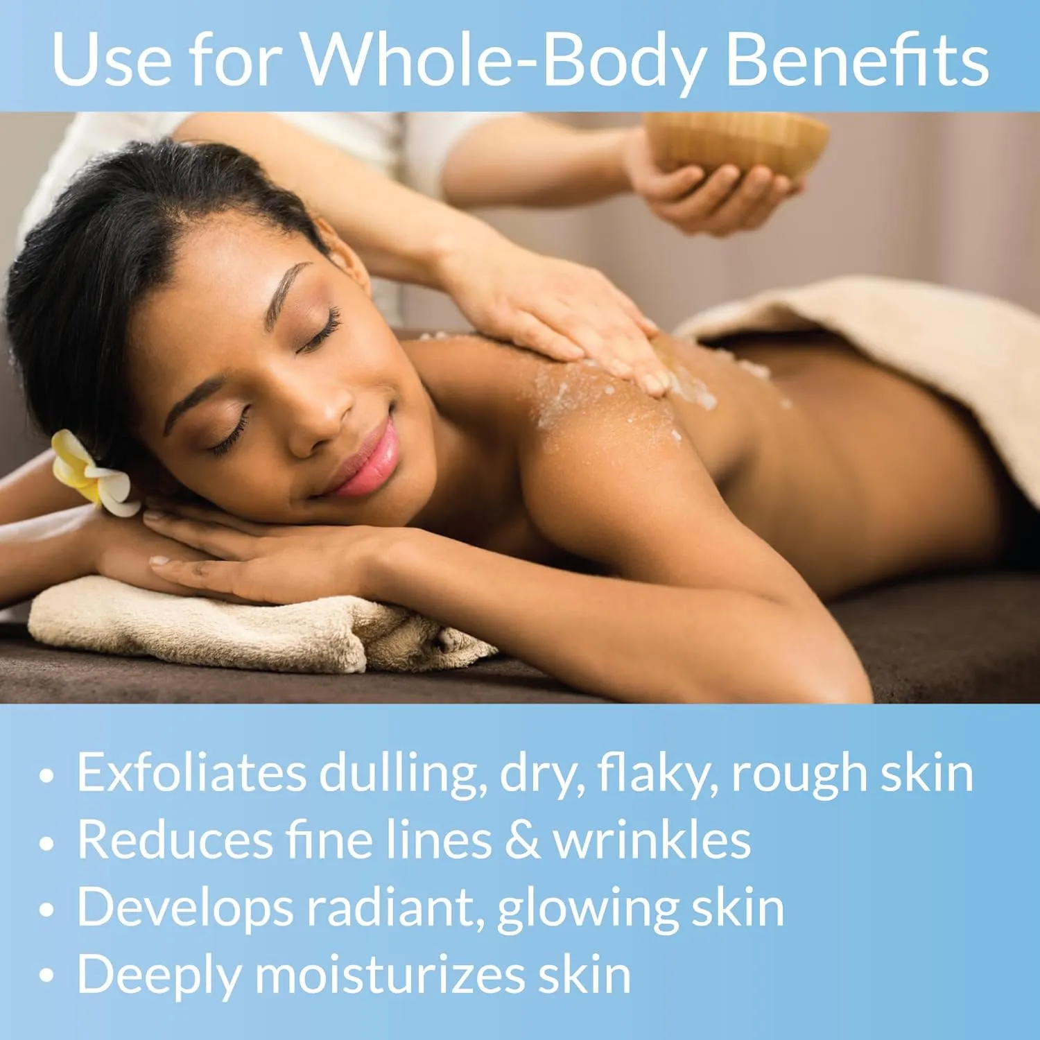 Whole Body Scrub - Infused with Coconut Oil, Exfoliating Sugar Scrub for Smooth and Soft Skin, Exfoliates & Restores Skin's Natural Biosphere, Fragrance Free 20 oz