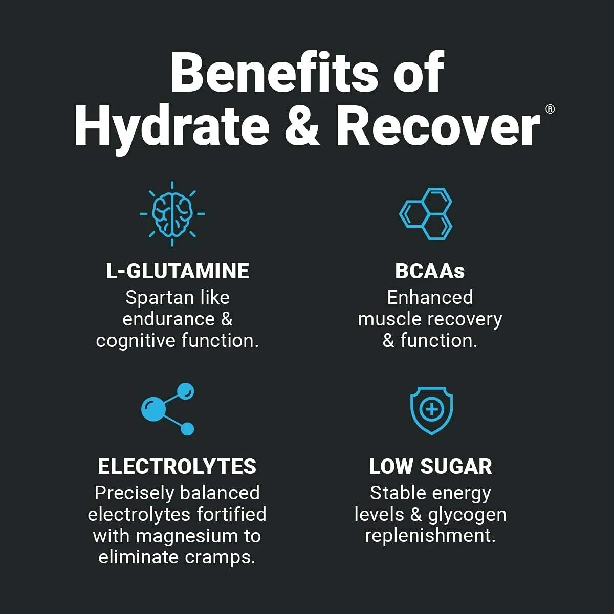 Wilderness Athlete - Hydrate & Recover | Liquid Hydration Powder Electrolyte Drink Mix - Recover Faster with Bcaas - Hydrate Powder with 1000mg of Vitamin C - 30 Serving Tub (Arizona Peach)