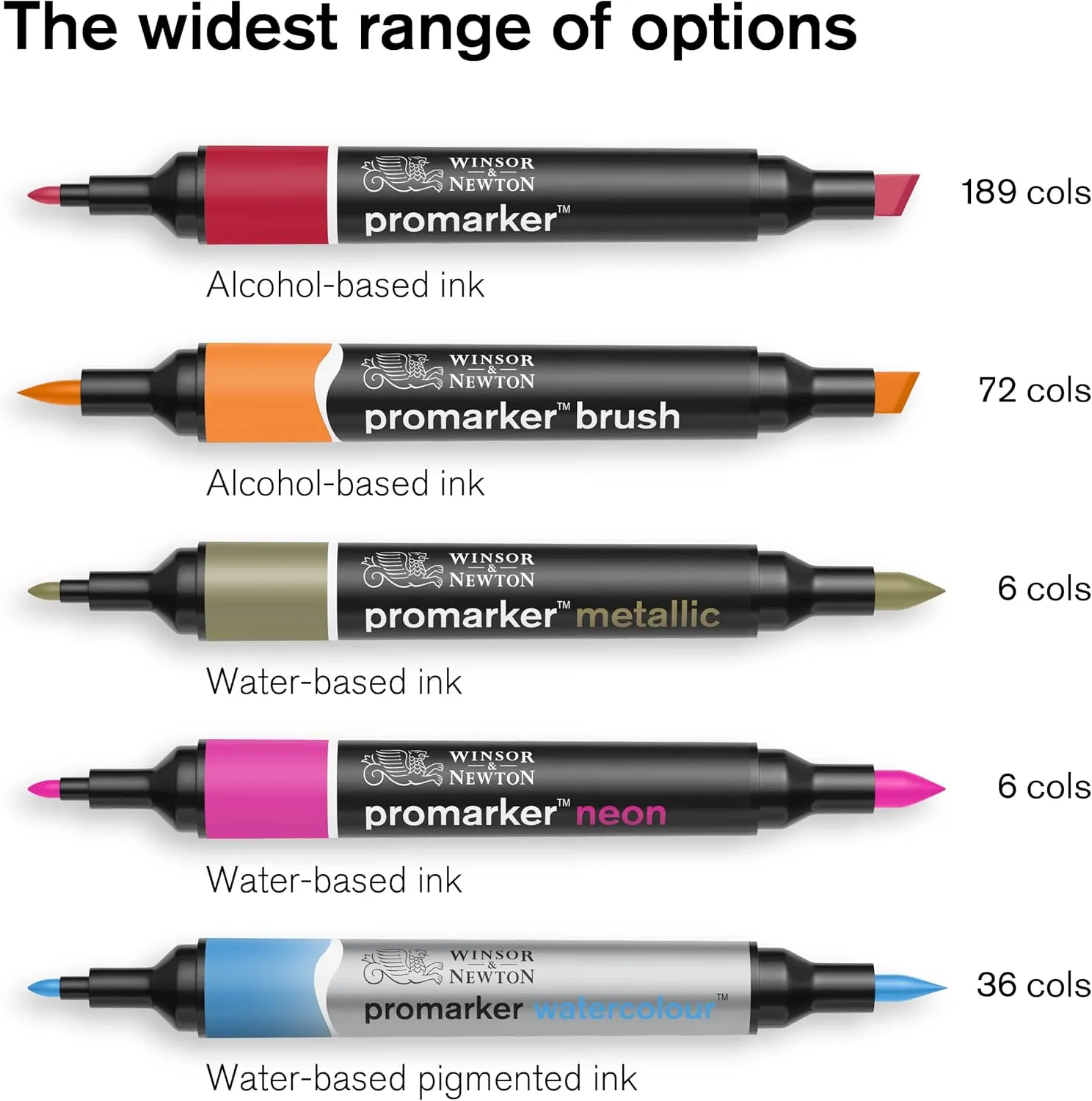 Winsor & Newton ProMarker Set, 12 Count, Manga Romance
