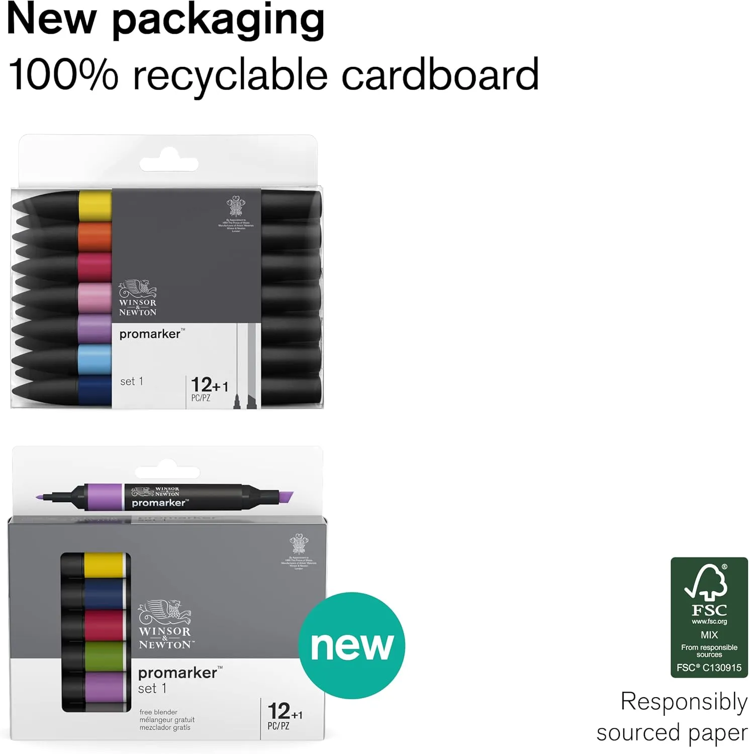 Winsor & Newton ProMarker Set, 12 Count, Manga Romance