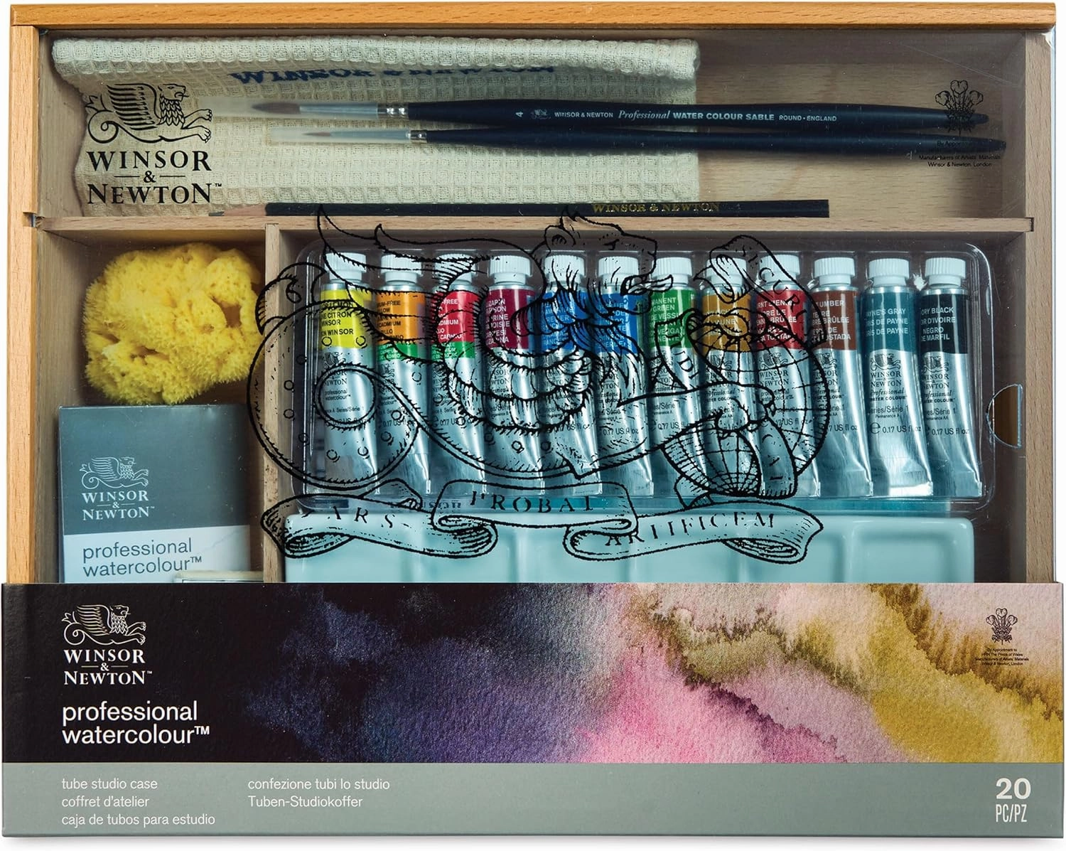 Winsor & Newton Professional Watercolour Travel Case Set, Multi