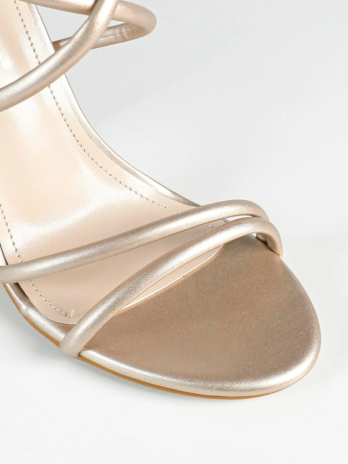 Women's High Heel Sandals – Minimalist Cross-Strap Block Heel Shoes, Elegant Square-Toe Dress Sandals for Everyday & Formal Wear