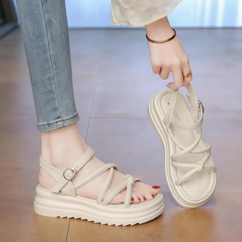 Women's open-toe casual fashion sandals, anti-slip and breathable, outdoor beach