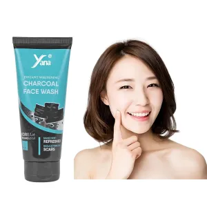 Yana Charcoal Cleansing Face Wash travel size & Cleanser By Korean Technoloy | Charcoal Face Wash Scrub | Side-effect Free
