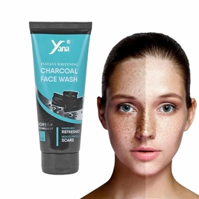Yana Activated Charcoal Pigmentation Face Wash travel size & Cleanser By Korean Technoloy | Charcoal Face Wash Scrub | Side-effect Free