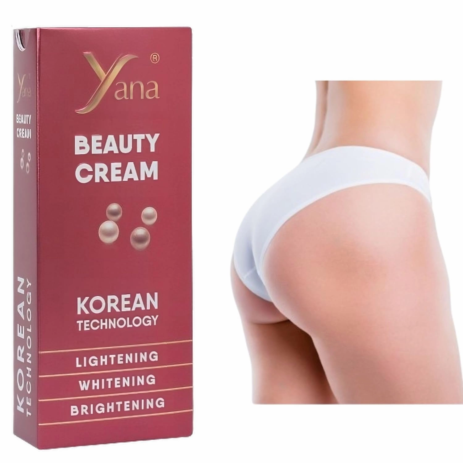 Yana Beauty Ass Brightening, Lightening Cream for Women