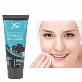 Yana Charcoal Face Wash travel size & Cleanser For dark spots For Women By Korean Technoloy | Charcoal Face Wash Scrub | Side-effect Free