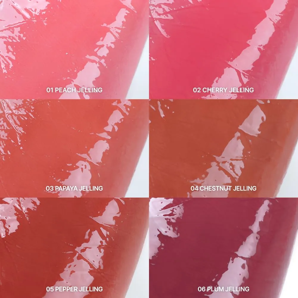 YNM Heart Jelling Tint (06 PLUM JELLING, 0.09 oz) Silicone Lip Brush Included, K-Beauty, Non-Sticky, Moisturizing, Smudge-Proof, Korean Lip Tint, Long-Lasting, Vivid Color