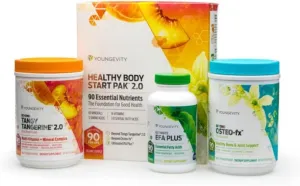 Youngevity Healthy Body Start Pack 2.0 (Beyond Tangy Tangerine 2.0, Osteo FX Powder, Ultimate EFA Plus) (Ships Worldwide)