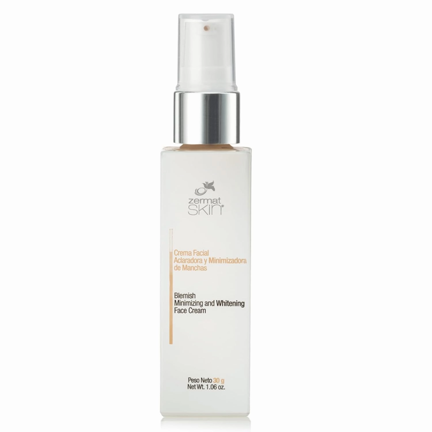 Zermat Blemish Minimizing and Whitening Face Cream, Visibly helps to reduce the appearance of dark spots, leaving skin radiant and with an even tone. 1.06 Oz.