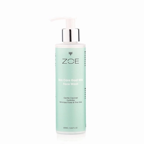 ZOE Skincare - Natural GOAT MILK Face Wash - Sensitive Skin and Dry Skin Face Cleanser - Vitamin E & ALOE VERA Face Wash - Cruelty & Fragrance Free Organic Skincare